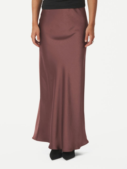 Neo Noir pitkä hame, tummaruusu