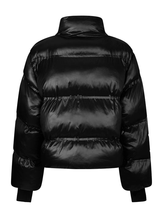 Neo Noir Rhea Kiiltävä Untuvatakki, musta