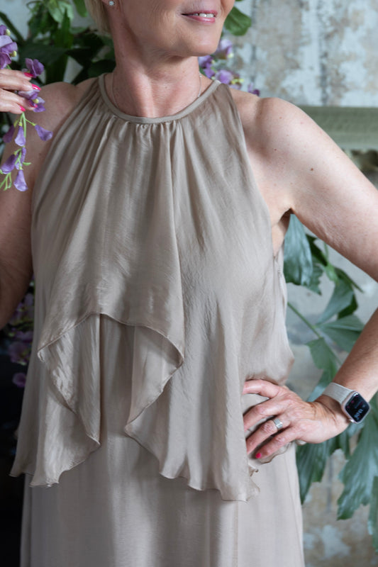 Mariana juhlamekko, beige