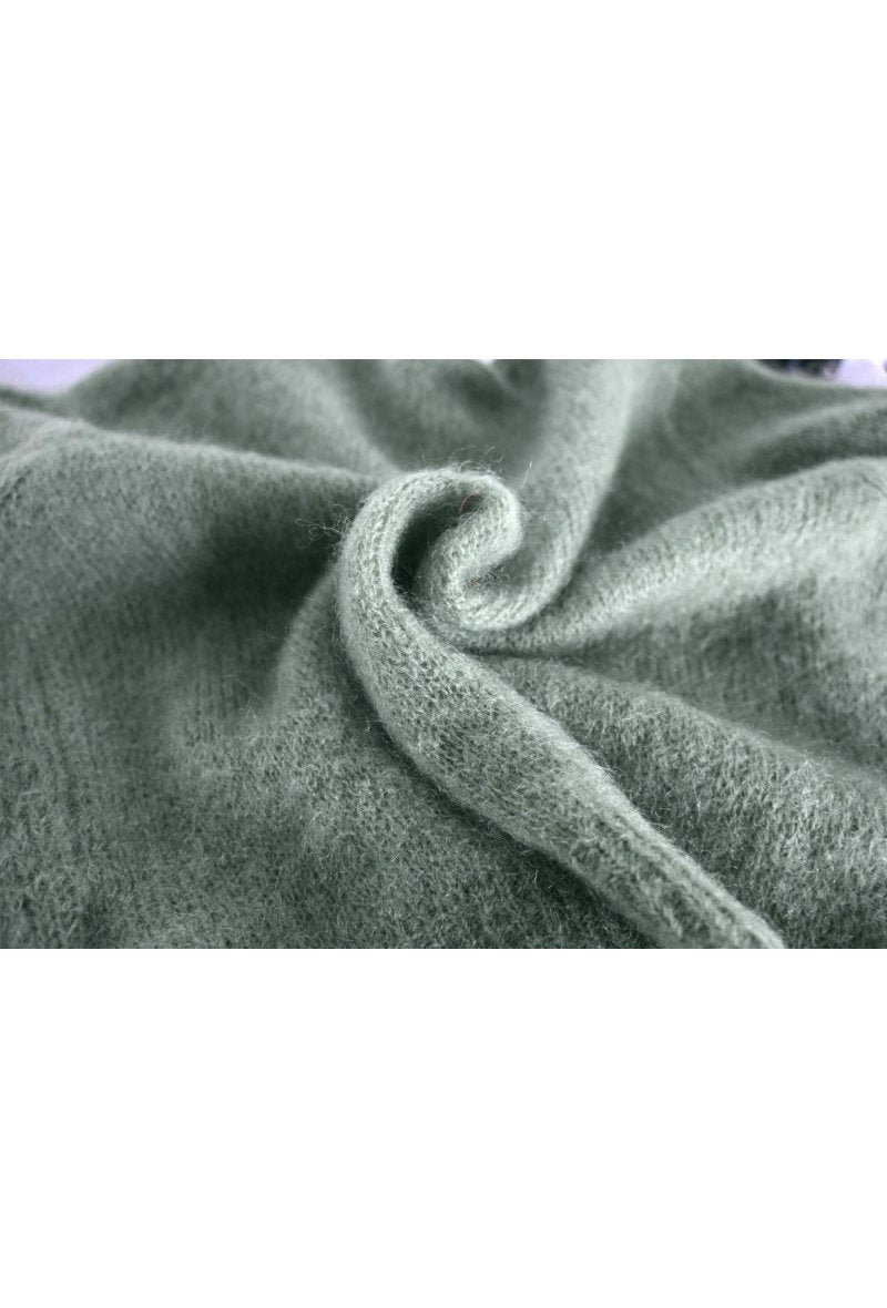 Mohair -villatkki vihreä