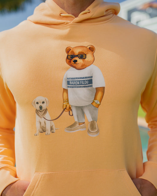 Baron filou-karhuprinttinen huppari