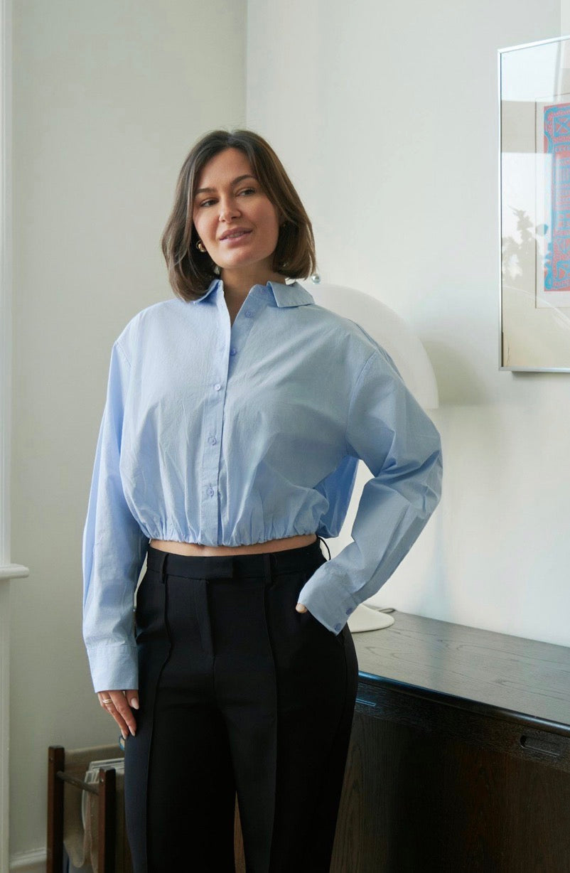 Neo Noir Emmana kauluspaita, vaaleansininen