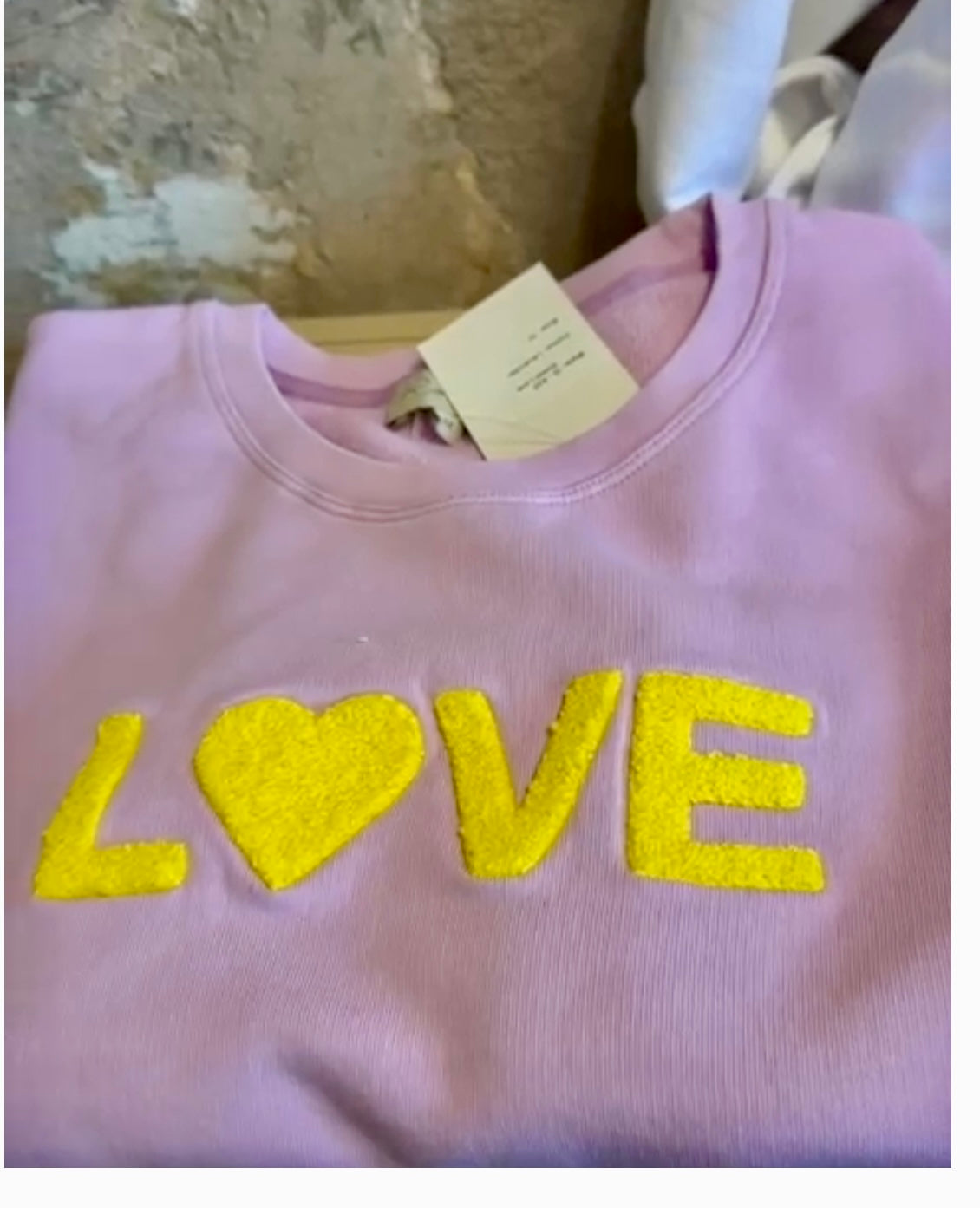 Love -collegepaita laventeli