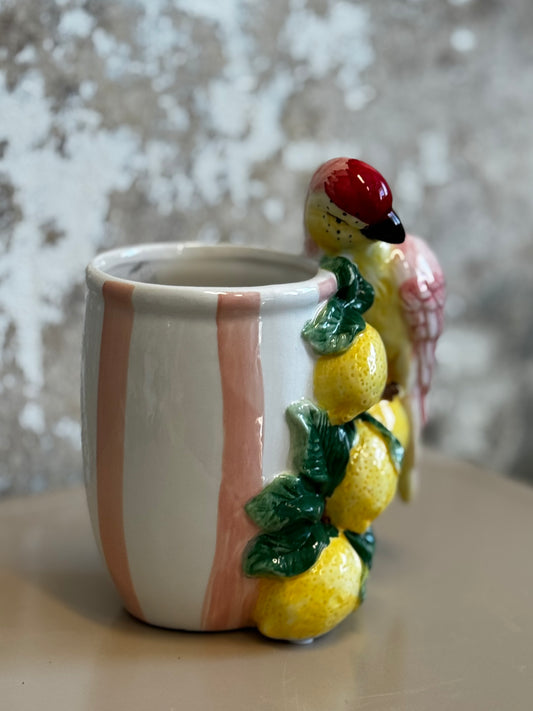 Sitruunat ja lintu -ruukku