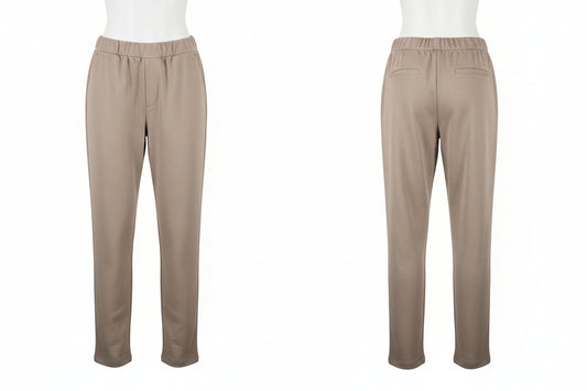 Milla track-housut laskoksilla – Beige