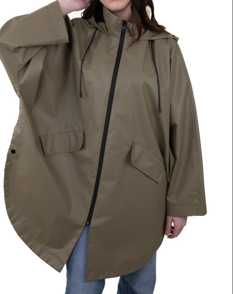 Sadetakki/parka, vihreä