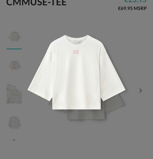 CMMUSE t-paita, valkoinen