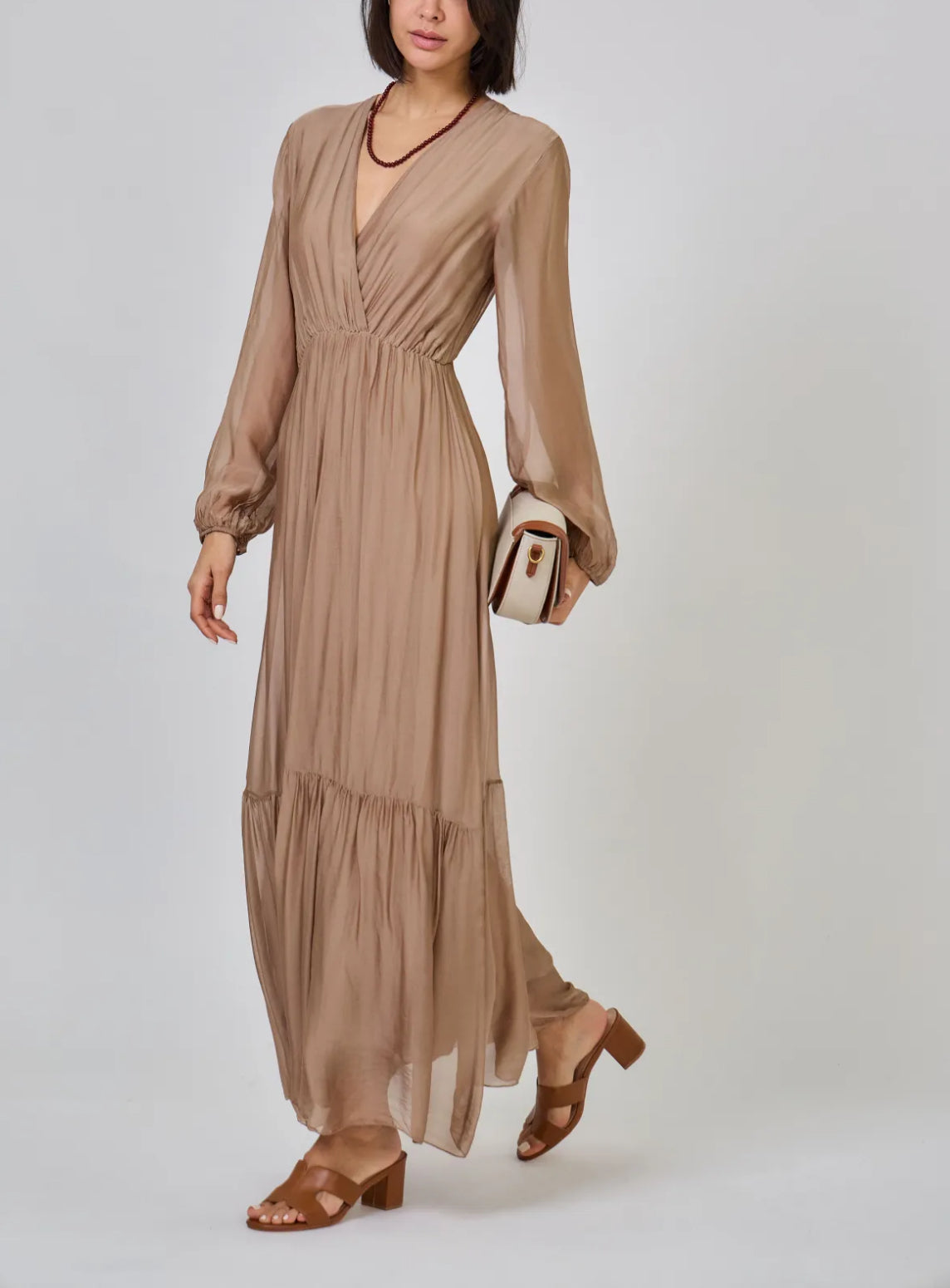 Monica juhlamekko, beige