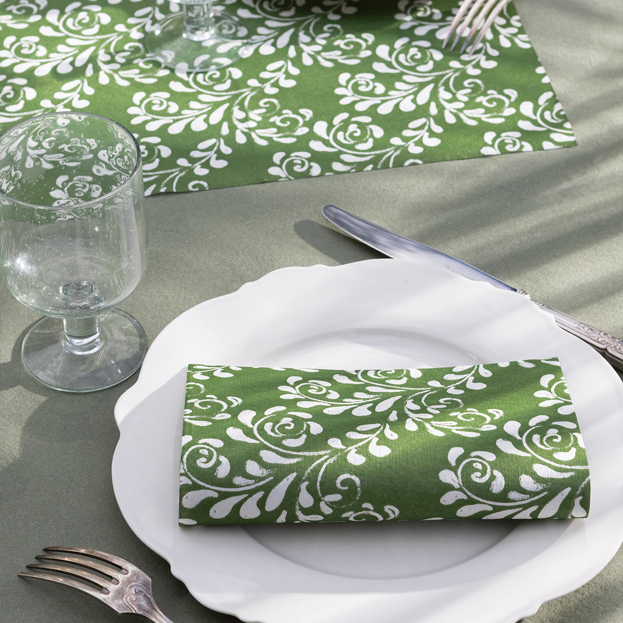 Paperiservetti - Oliivi