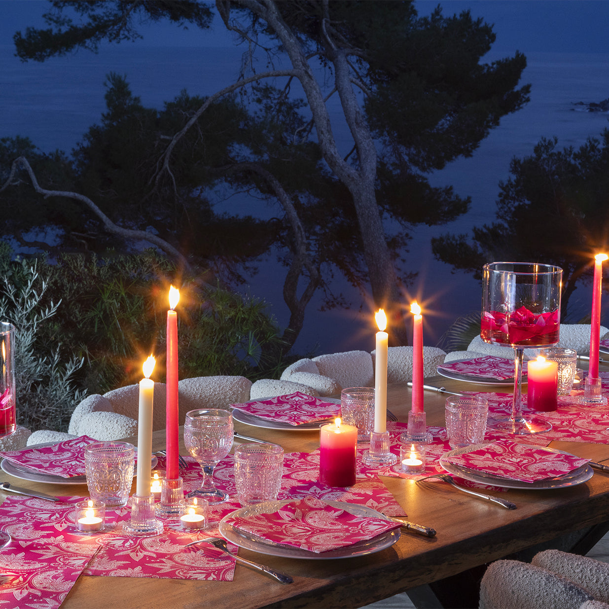 Paperiservetti - Fuksia