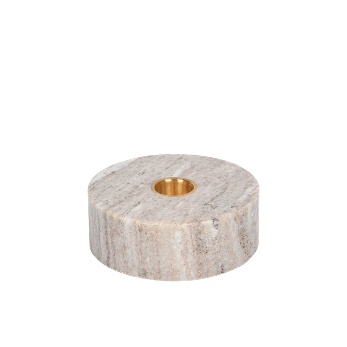 Marmorinen kynttilänjalka beige
