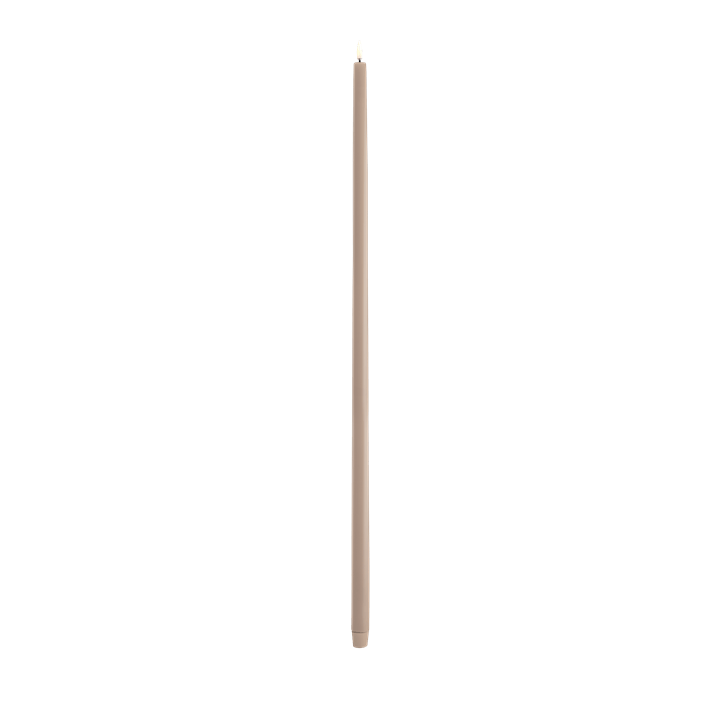 LED-kruunukynttilä beige, 2,3 x 75 cm