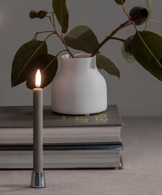 Kynttilänjalka light kromi 2 kpl