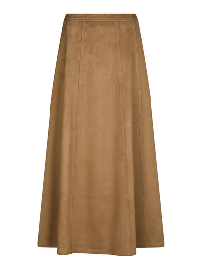 Neo Noir Faux Suede -hame, konjakki