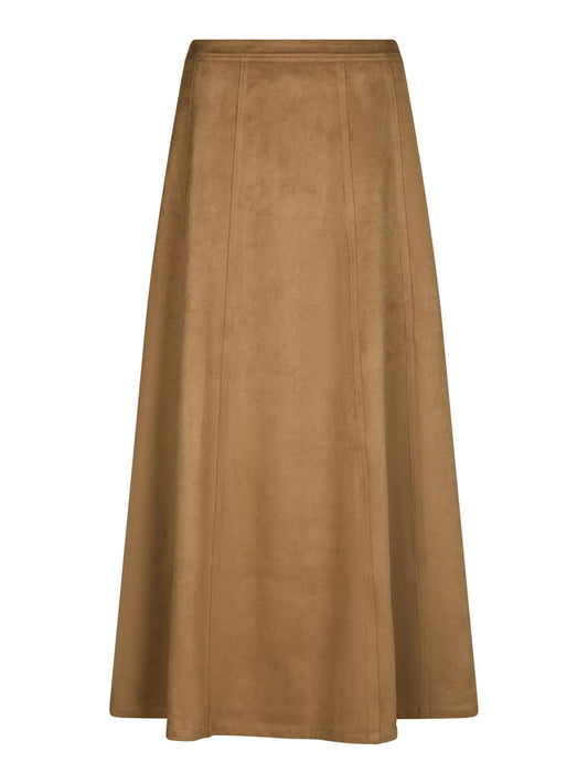 Neo Noir Faux Suede -hame, konjakki
