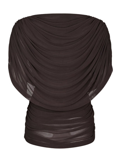 Neo Noir cottuna paita, suklaanruskea