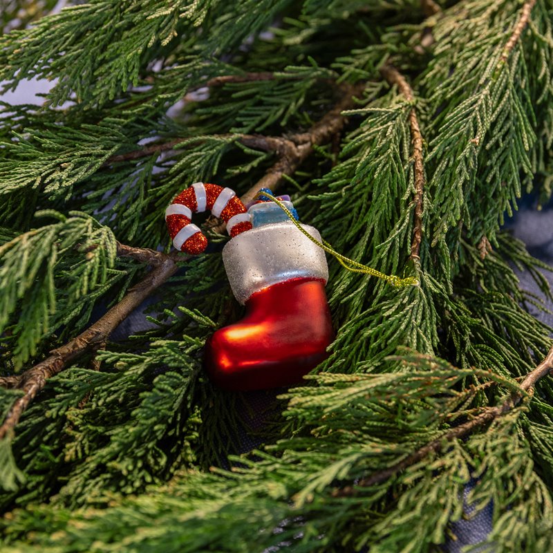 Joulukoriste sukka
