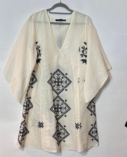 Greek-mini lefkada mekko, luonnonvalkoinen