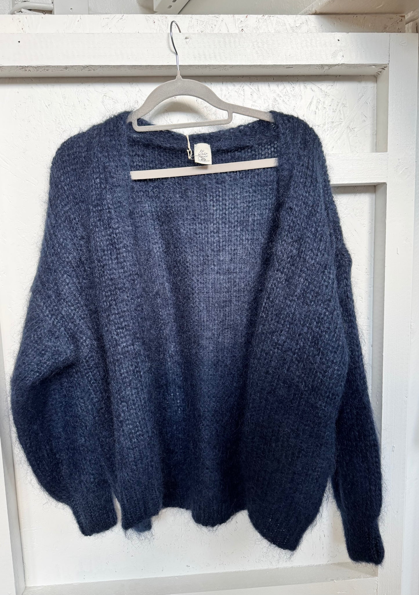 Mohair -villatakki sininen