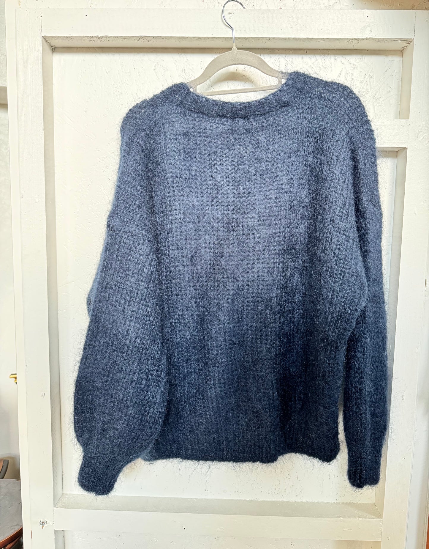 Mohair -villatakki sininen