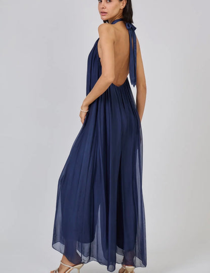 Silkkiviskoosi juhlahaalari, sininen