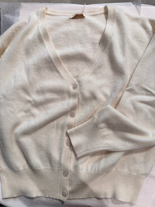 Neuletakki, valkoinen