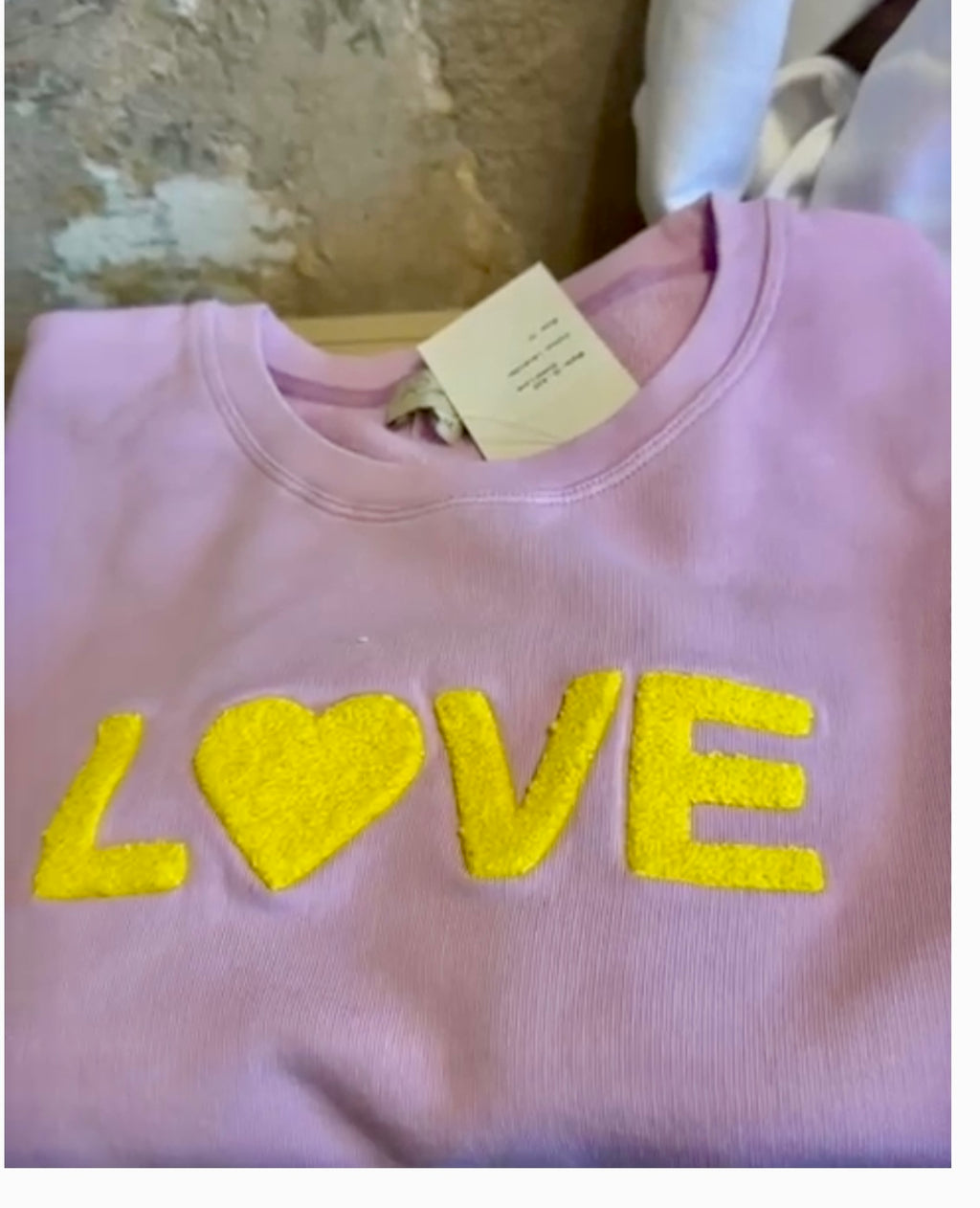Love -collegepaita laventeli