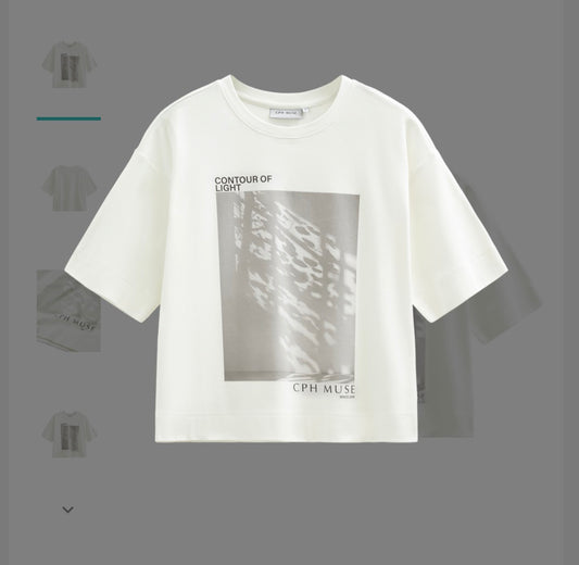 CPH MUSE Boxy  t-paita, valkoinen