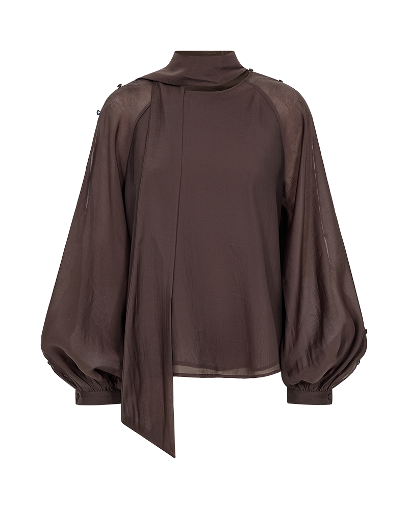 CPH MUSE Tilly paita napeilla, ruskea