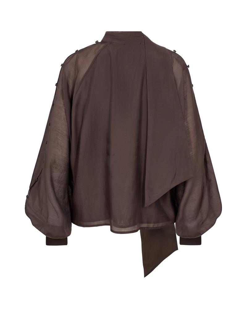 CPH MUSE Tilly paita napeilla, ruskea