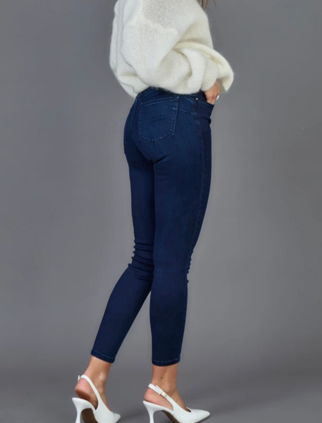 Slim Fit farkku, tummansininen