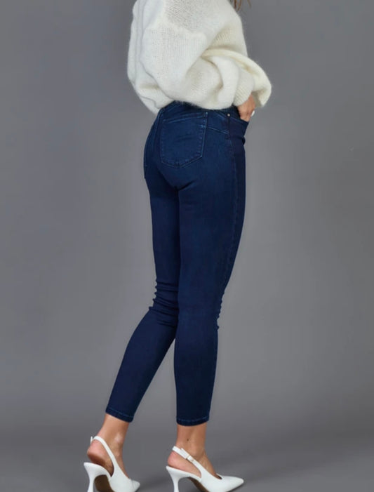 Slim Fit farkku, tummansininen