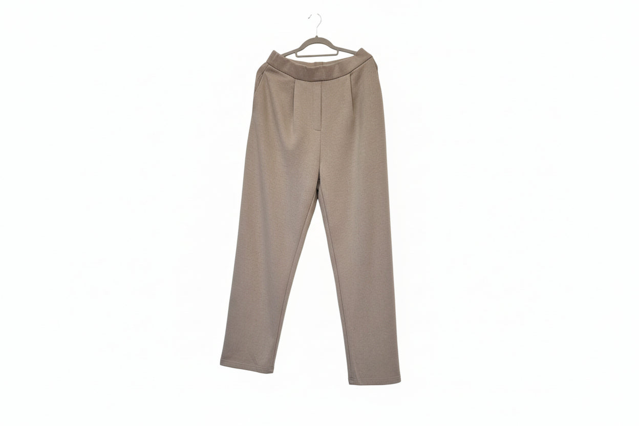 Milla track-housut laskoksilla – Beige