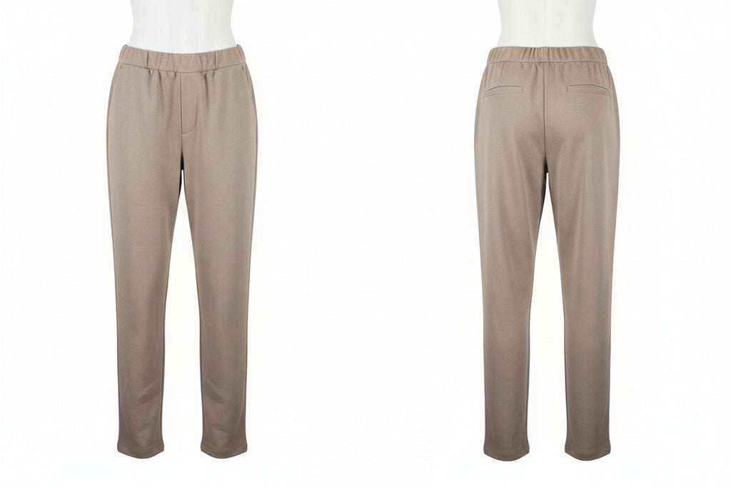Milla housut laskoksilla – Beige