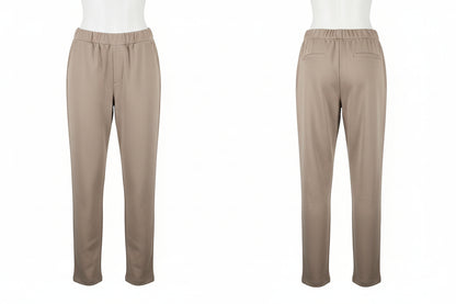 Milla track-housut laskoksilla – Beige