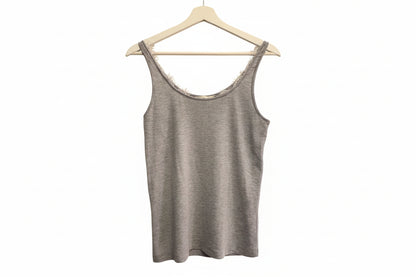 Milla hihaton toppi, vaaleanharmaa