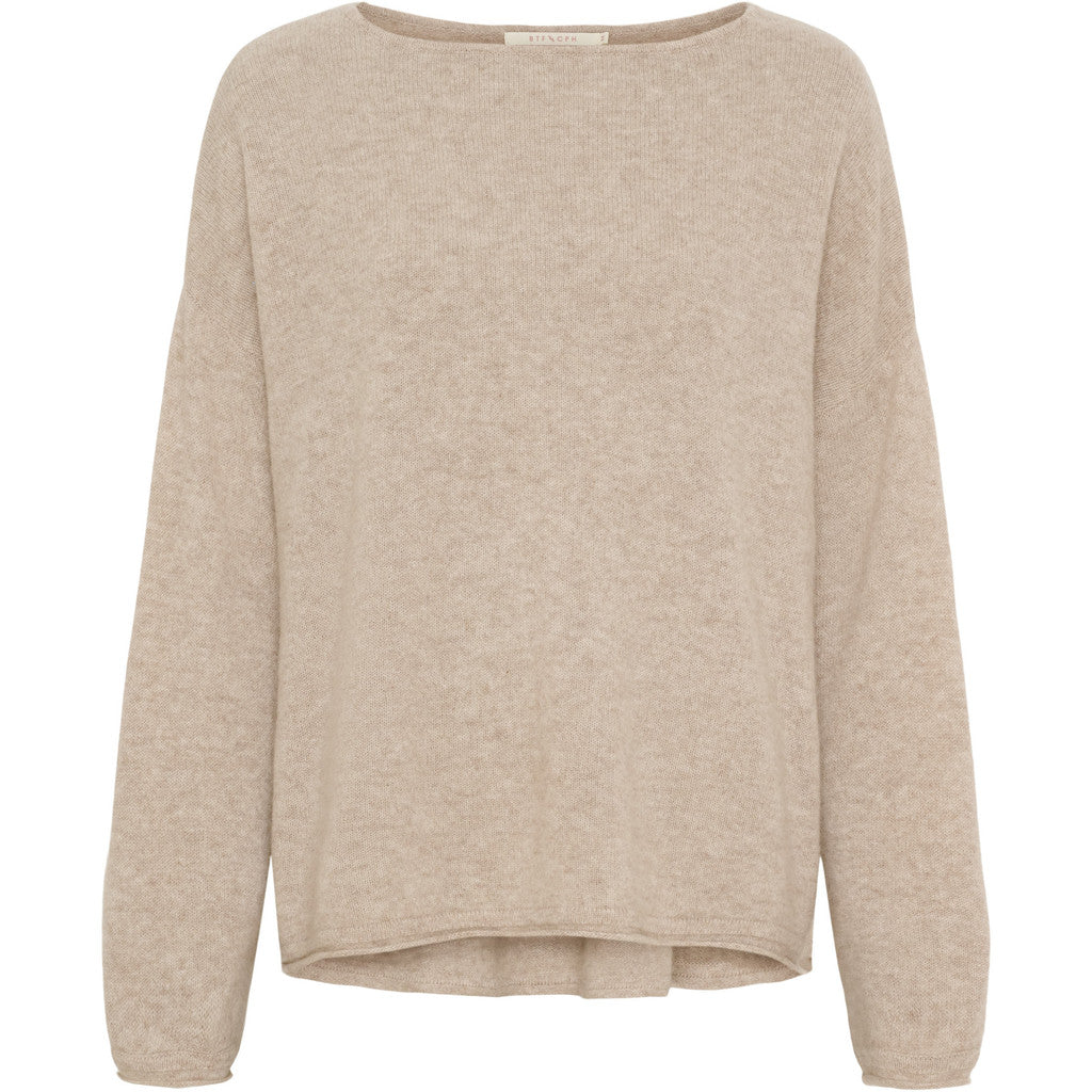 Oversize kashmirneulepusero, beige