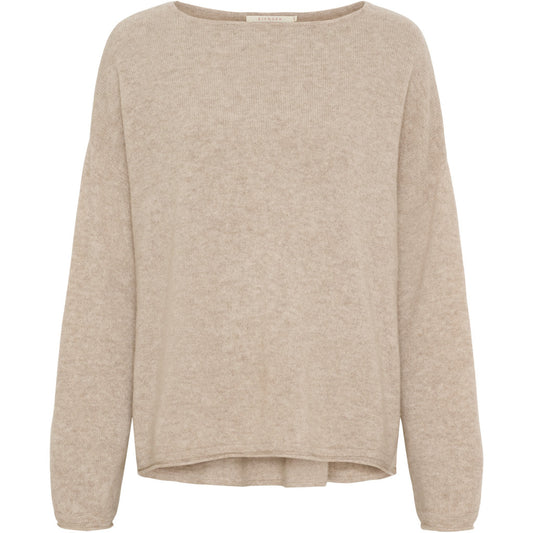 Oversize kashmirneulepusero, beige