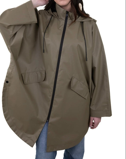 Sadetakki/parka, vihreä