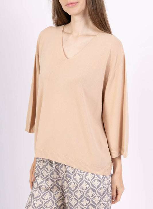Kevyt neule beige