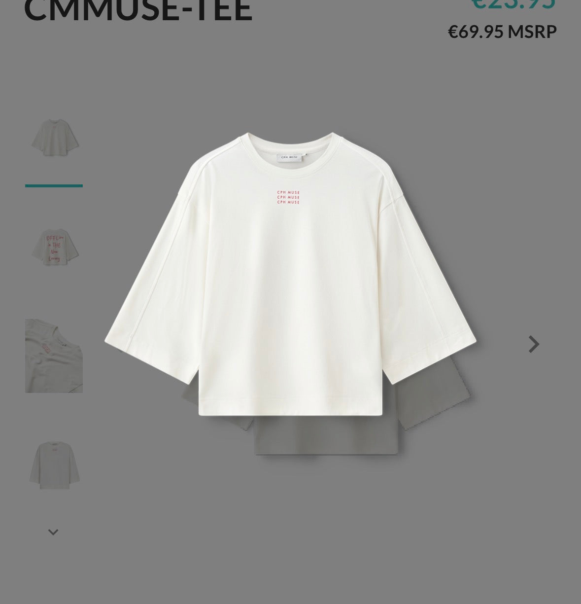 CMMUSE t-paita, valkoinen