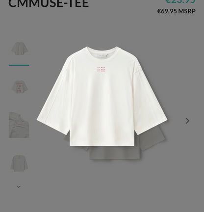 CMMUSE t-paita, valkoinen