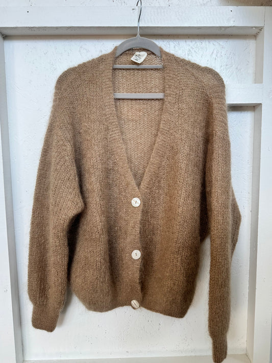 Mohair -villatakki tupakka