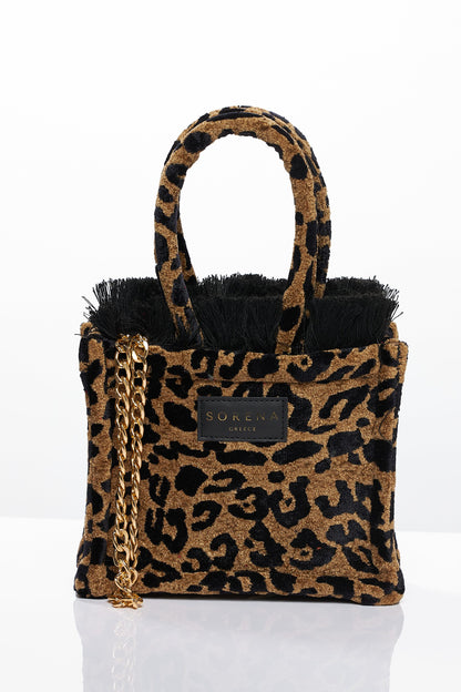 Sorena Leopard tote bag, mini