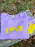 Love -collegepaita laventeli
