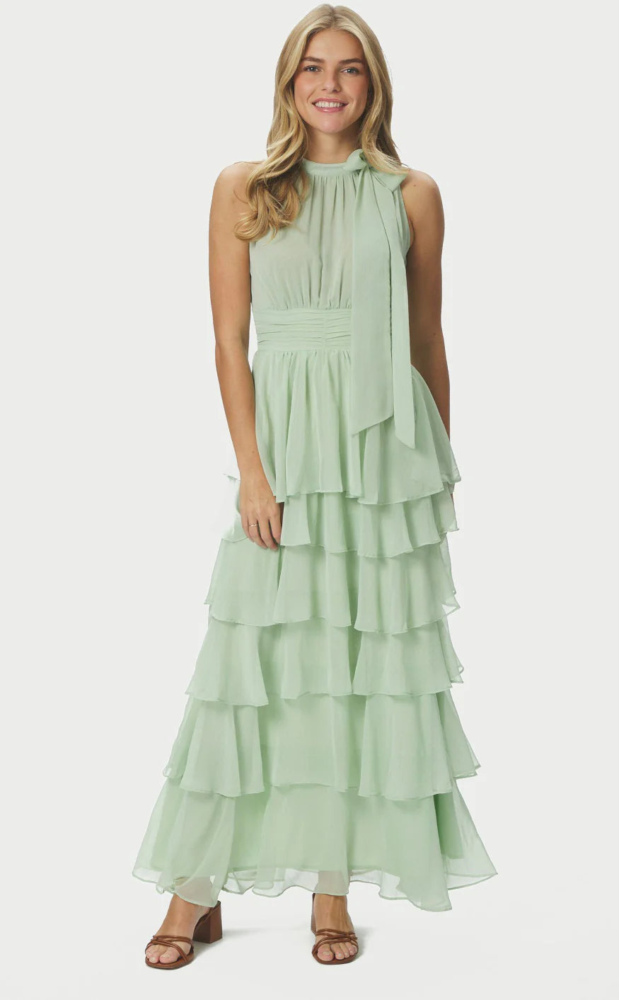 Neo Noir Marli mekko, vaaleanvihreä