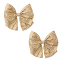 Paperirusetti Mara 12 cm, vaalea /Kulta, 2 kpl/pakkaus