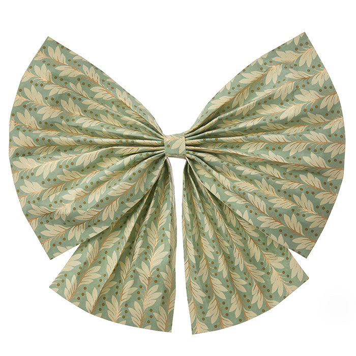 Paperirusetti Naya 12 cm, vihreä /Kulta, 2 kpl/pakkaus