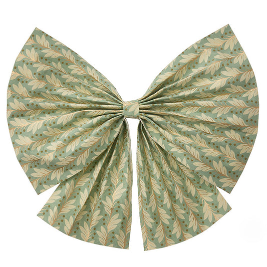 Paperirusetti Naya 12 cm, vihreä /Kulta, 2 kpl/pakkaus