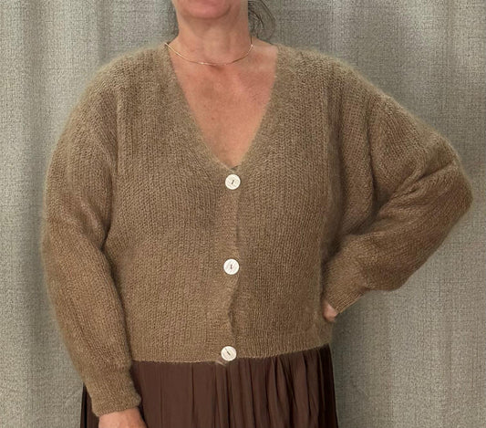 Mohair- villatakki beige